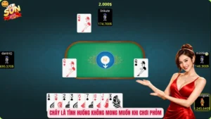 Cháy là tình huống không mong muốn khi chơi Phỏm