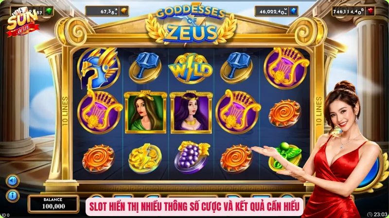 Slot hiển thị nhiều thông số cược và kết quả cần hiểu